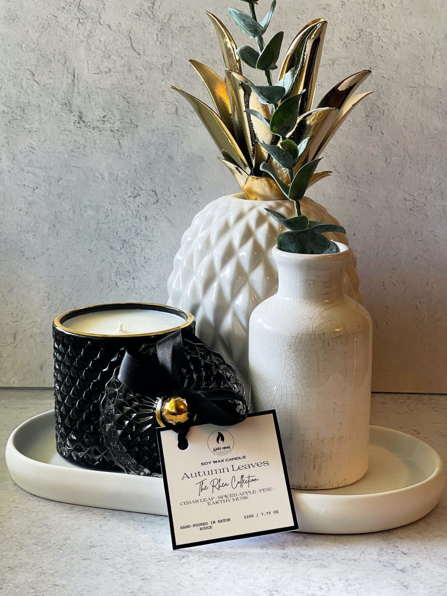 Rose Garden  The Rhea Luxury Candle - Wicks+Paws Candle Co