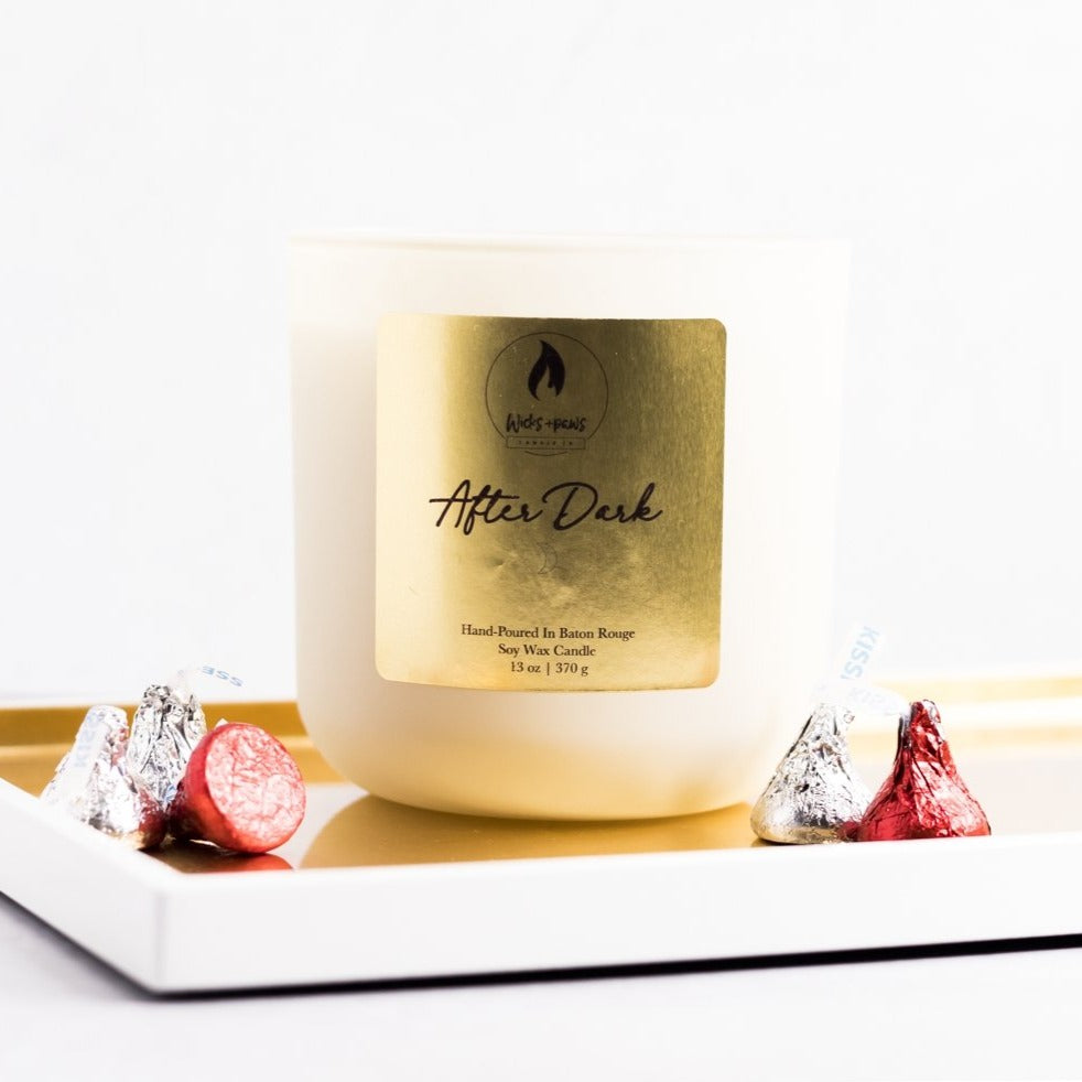 After Dark 'Linen' Candle - Wicks+Paws Candle Co