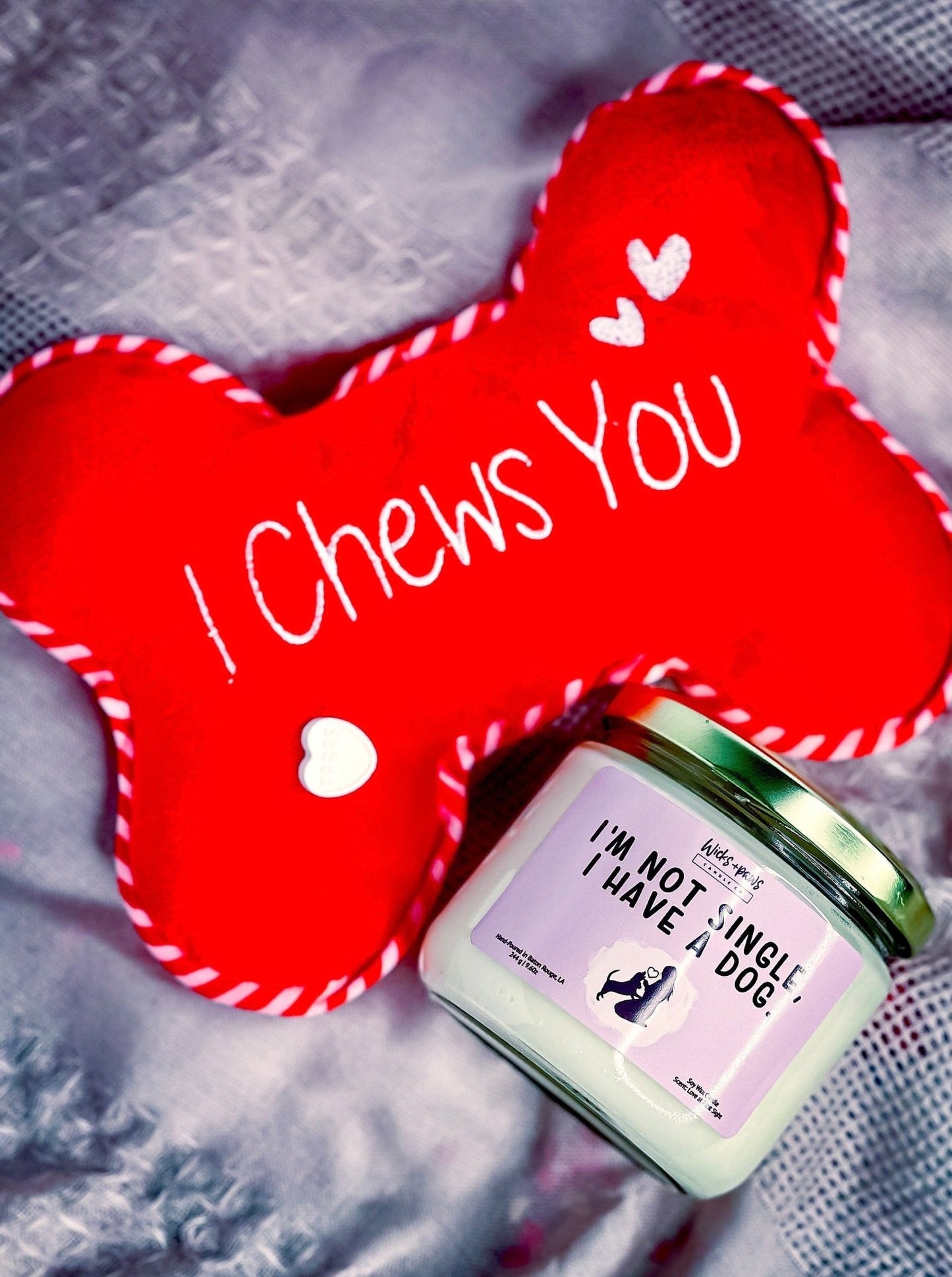 "Not Single" Soy Wax Candle - Wicks+Paws Candle Co