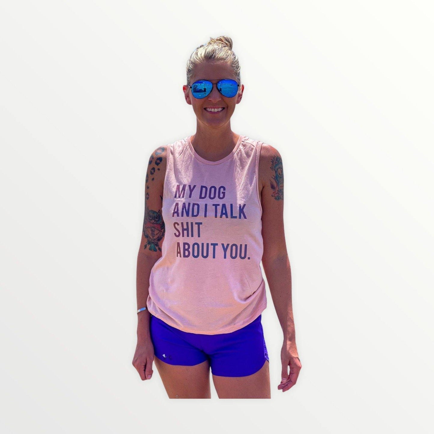 Talk About You Muscle Tank - Wicks+Paws Candle Co