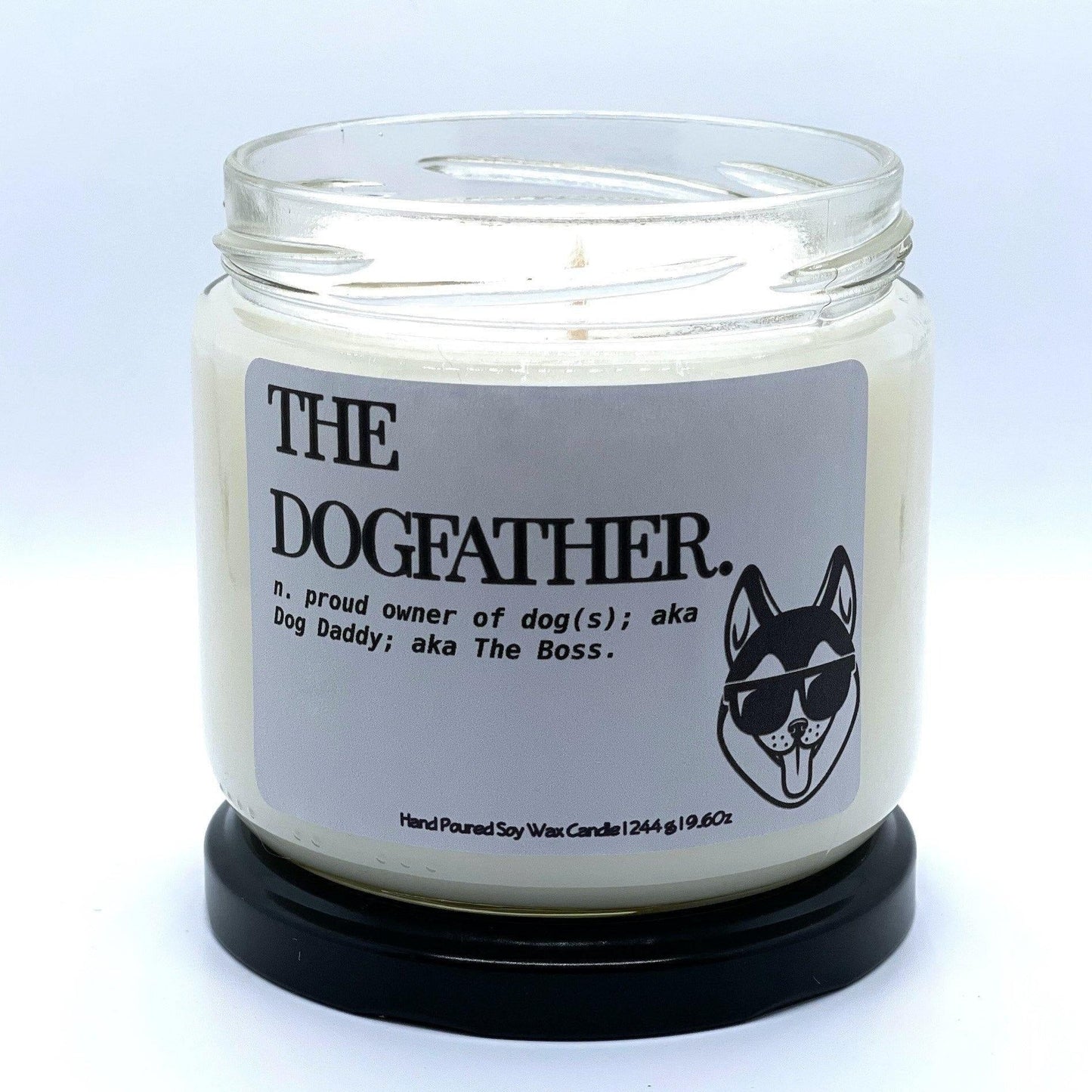 The Dogfather Candle - Masculine Scented Candle - Wicks+Paws Candle Co