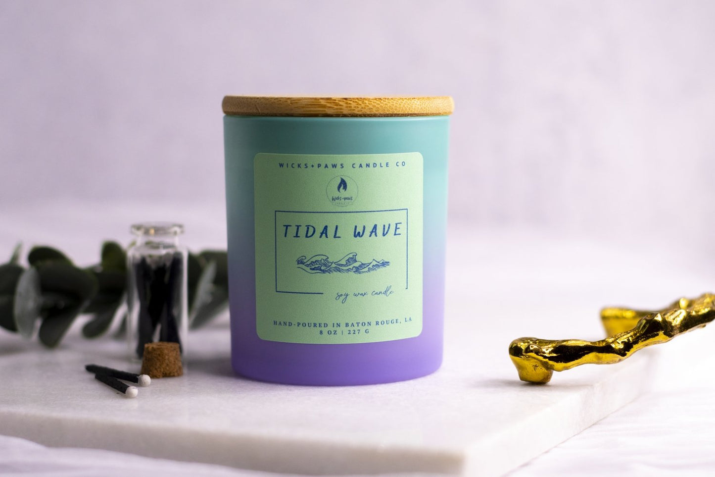 TIDAL WAVE | SOY WAX CANDLE - Wicks+Paws Candle Co