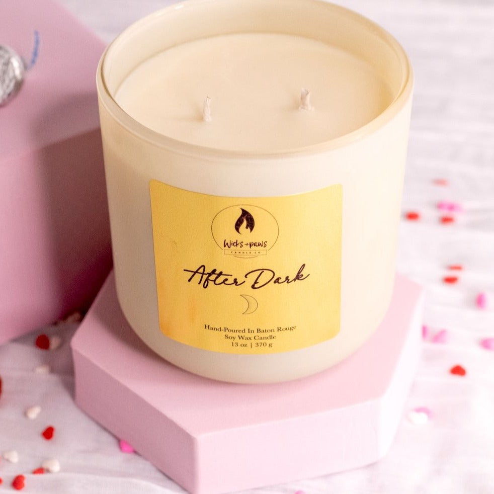 "After Dark" Soy Wax Candle - Wicks+Paws Candle Co