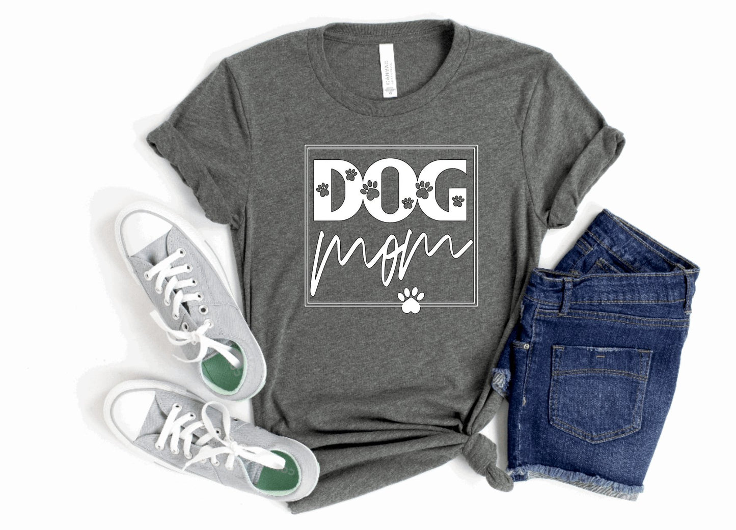 Dog Mom Short Sleeve Tee - Wicks+Paws Candle Co