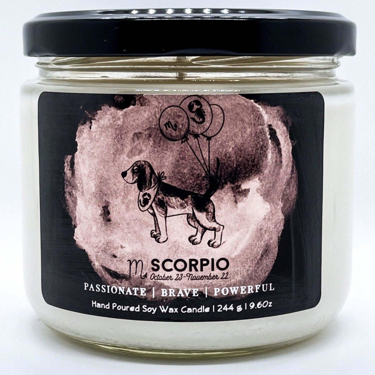 Scorpio Zodiac Candle - Candle for Dog Lovers - Zodiac Sign Candle - Wicks+Paws Candle Co