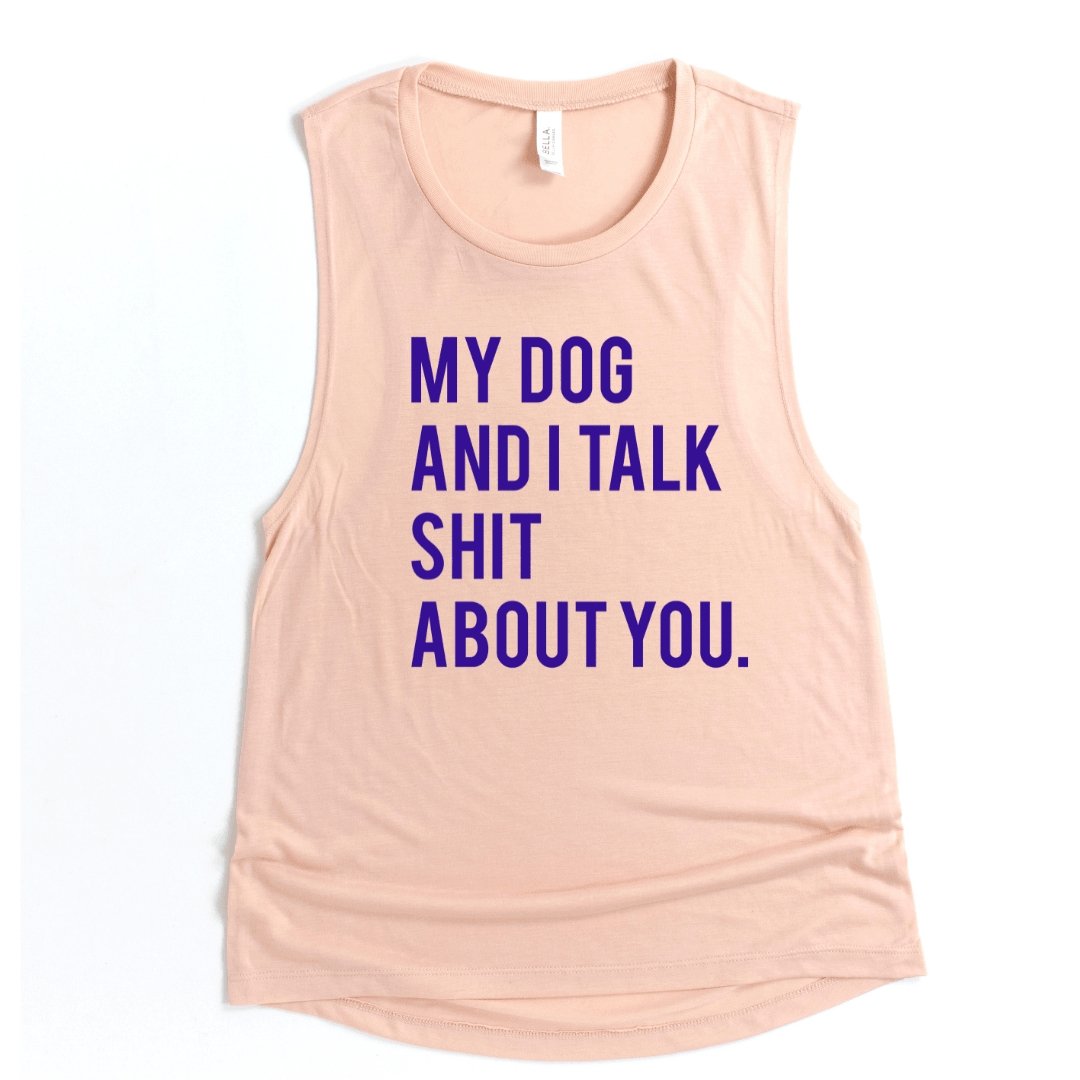Talk About You Muscle Tank - Wicks+Paws Candle Co