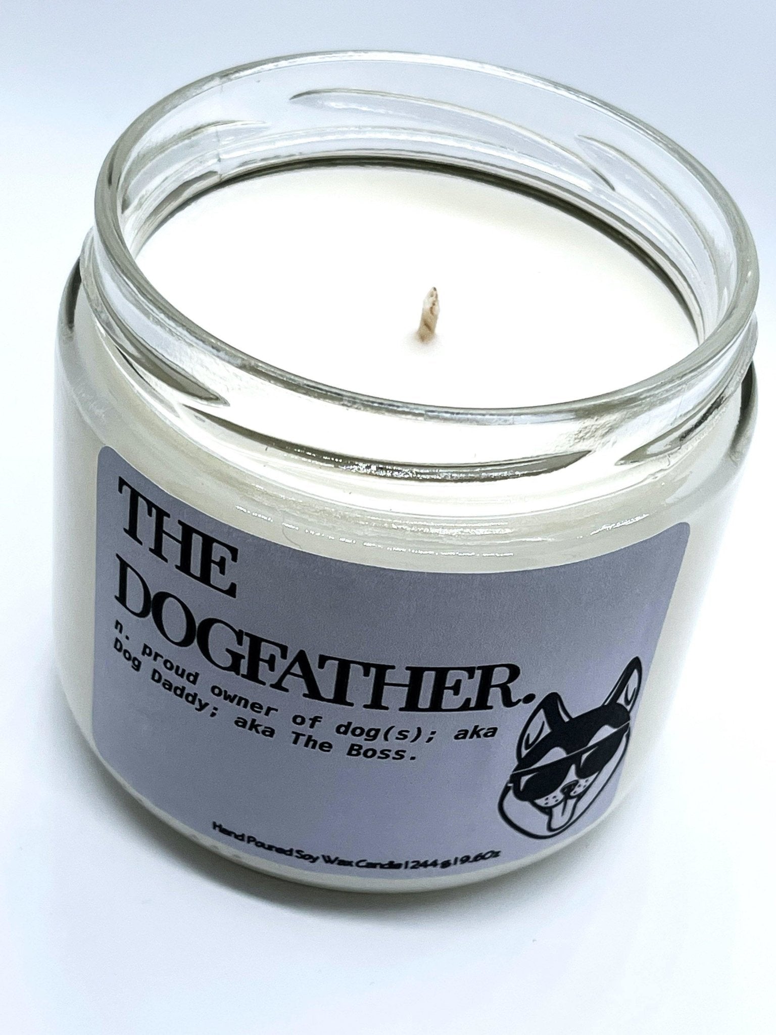 The Dogfather Candle - Masculine Scented Candle - Wicks+Paws Candle Co